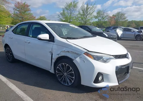 2014 Toyota Corolla S Plus из США, поврежденный, VIN 2T1BURHE3EC029393